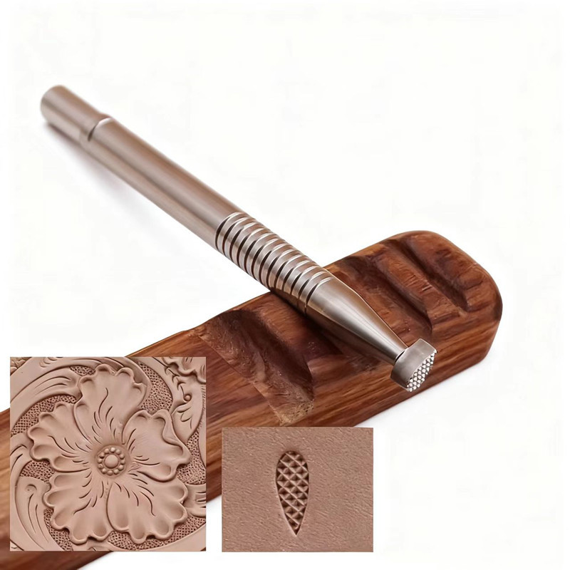 Leatherwork Tool Kit - Arabesque Background Stamp Set S1.5x4/M2.2x6/L3x8mm -