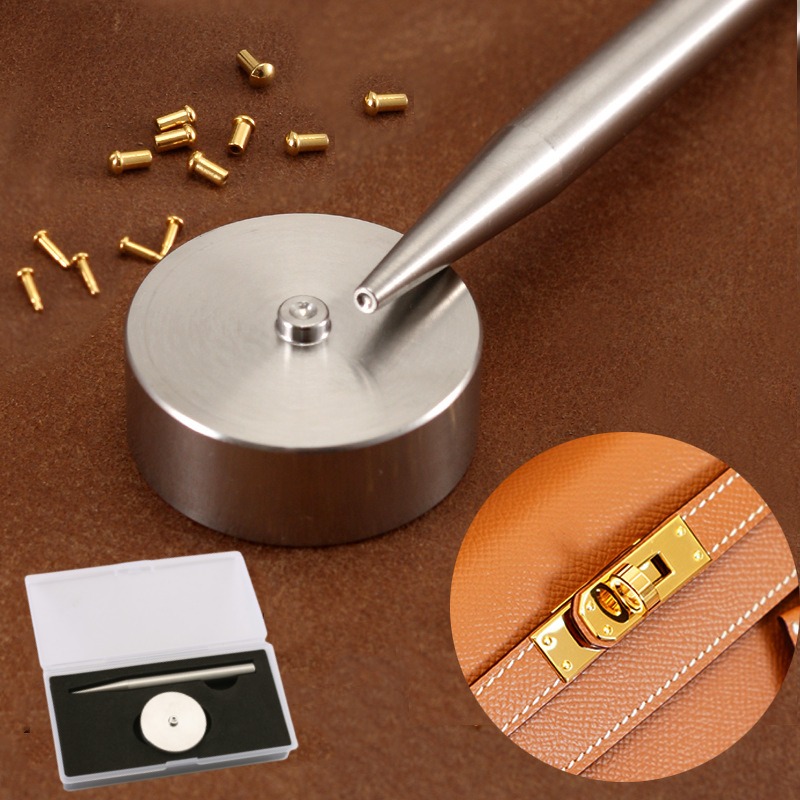 Leatherwork Tool Kit - Stainless Steel Nail Installation Fixture Set