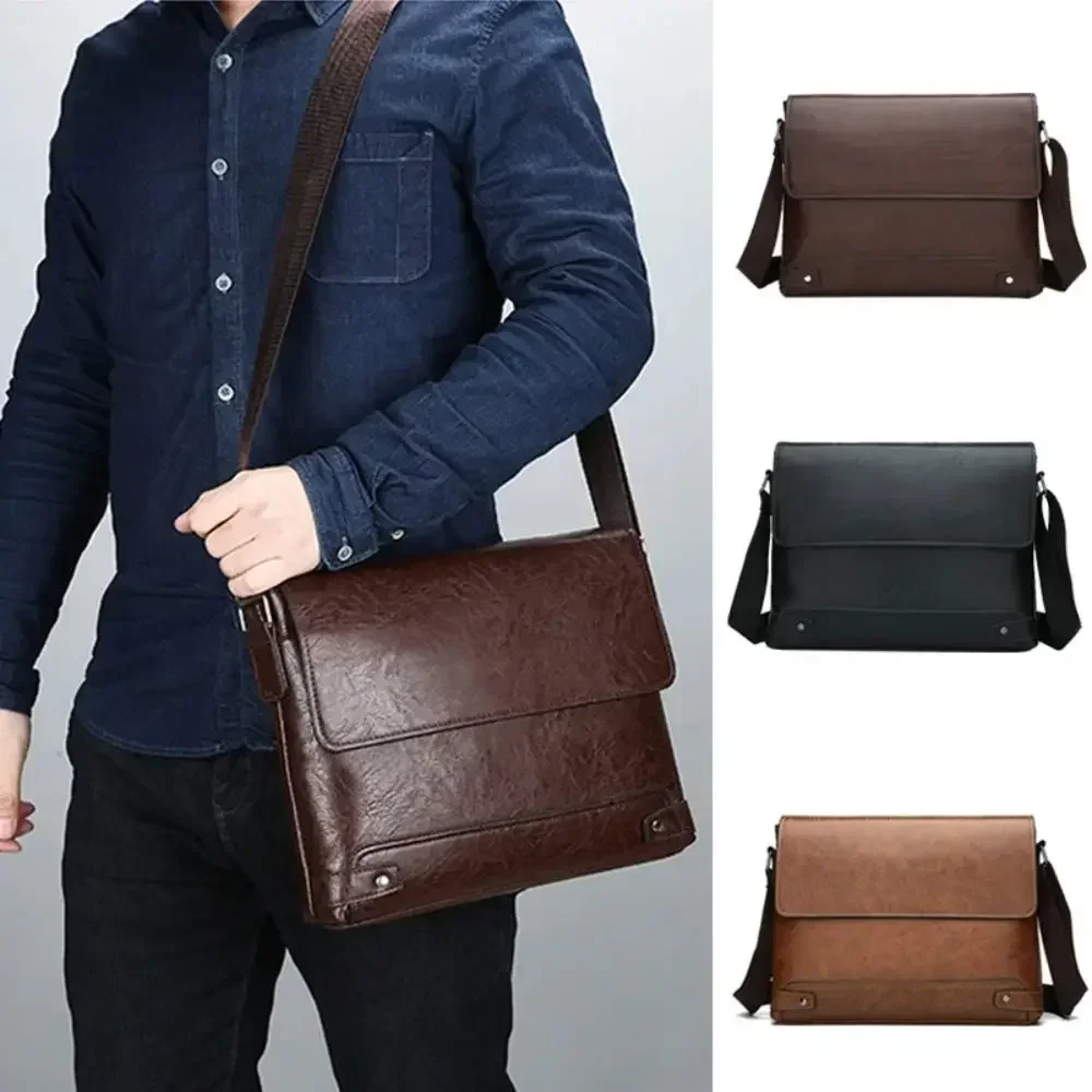 Leather Work Bag Mens - Briefcase For Men PU Leather Tote