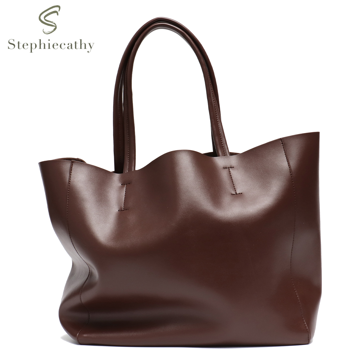 Leather Work Handbags - Large Capacity Tote Handbag for Women