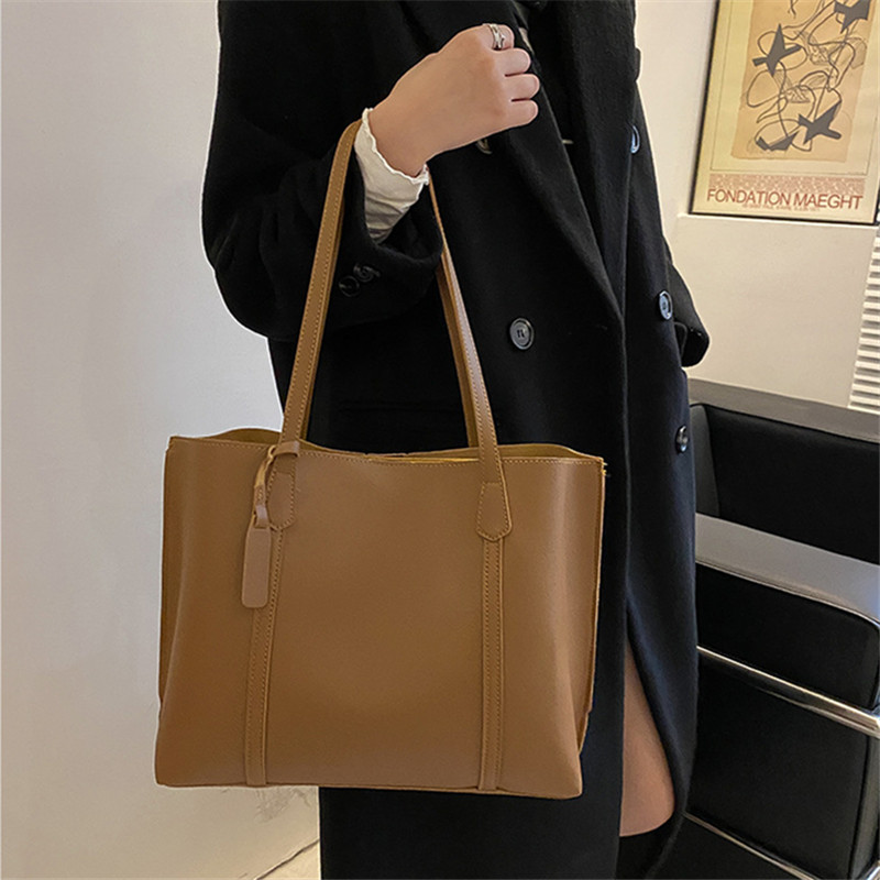 Classic Black Faux Leather Tot - Leather Work Handbags review and price