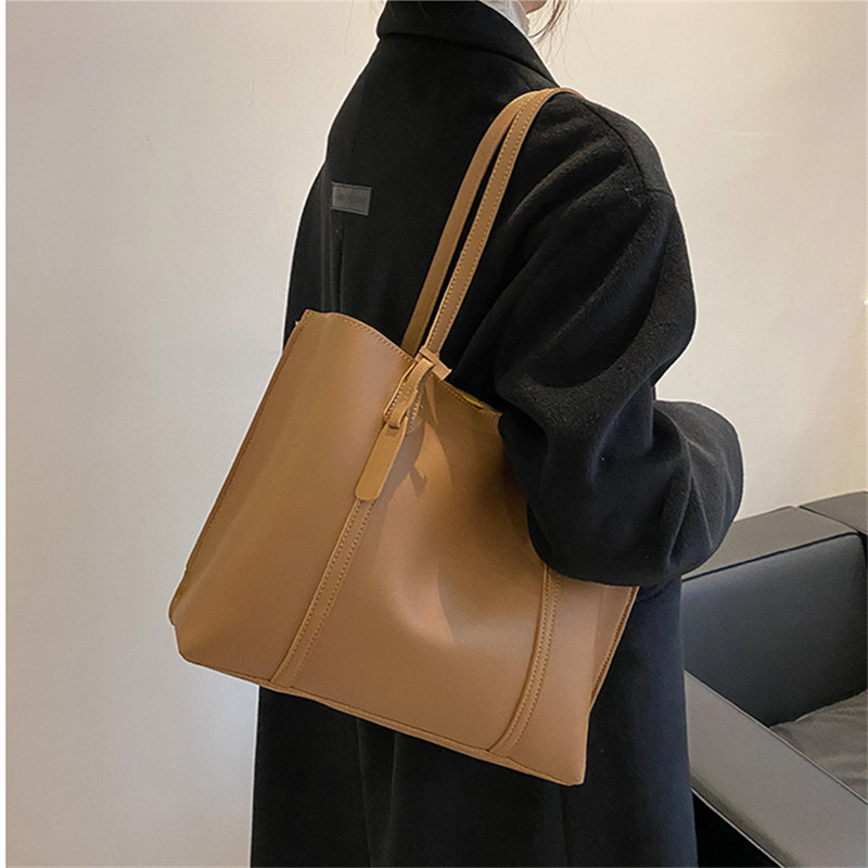 Classic Black Faux Leather Tot - Leather Work Handbags review and price