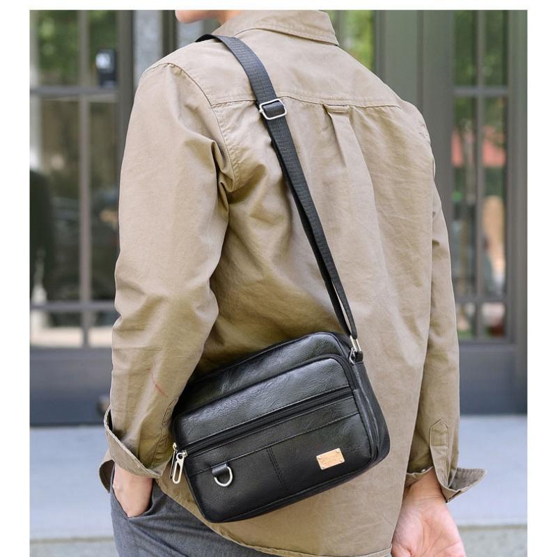 Leather Men's Sling Bag Messen - Leather Work Bag Mens review and price