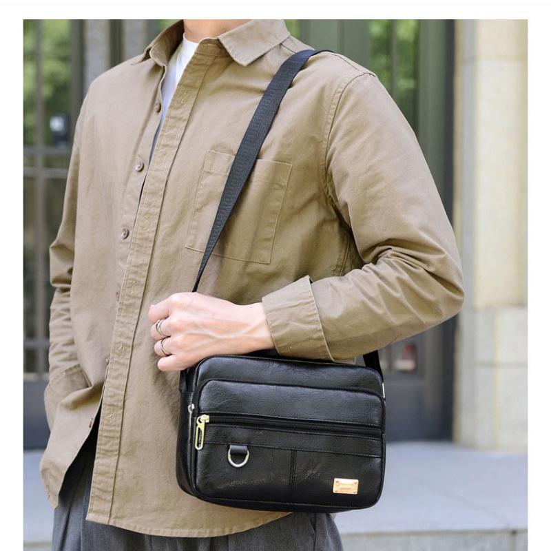 Leather Men's Sling Bag Messen - Leather Work Bag Mens review and price