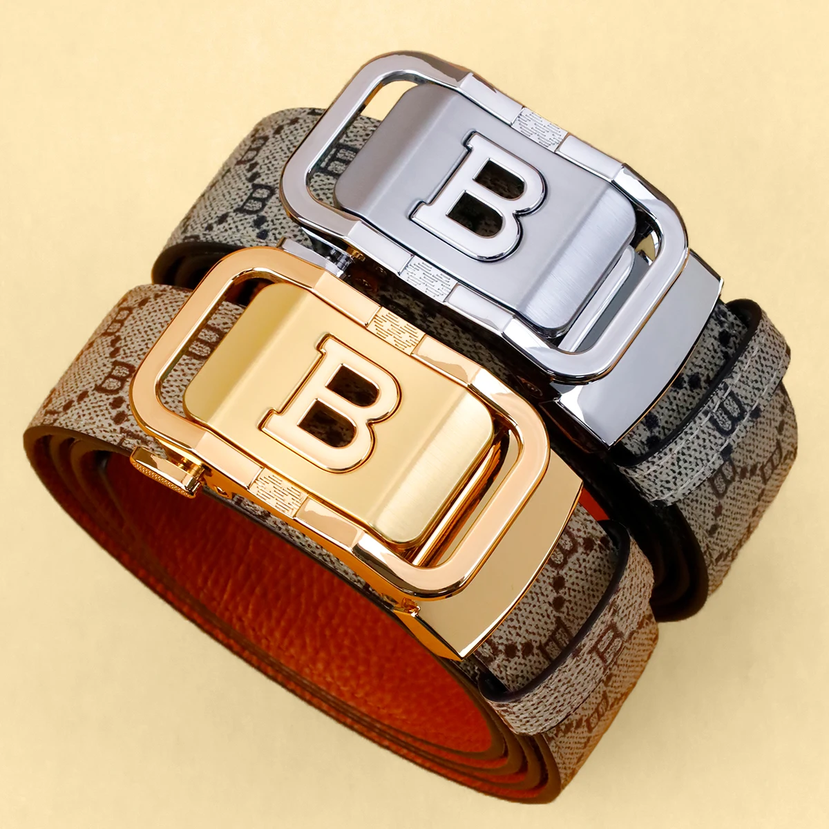 Men's Leather Belt with Automa - Leather Works Belt review and price