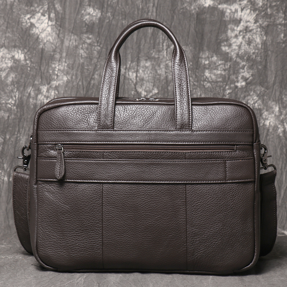 Men's Genuine Leather Briefcas - Leather Work Bag Mens review and price