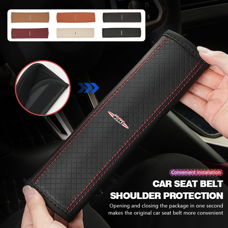 Leather Car Seat Belt Protecto - Leather Works Belt review and price