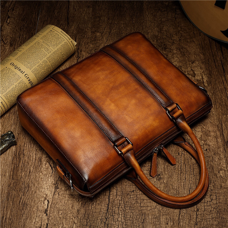 YETTIES Business Top Grain Lea - Leather Work Handbags review and price