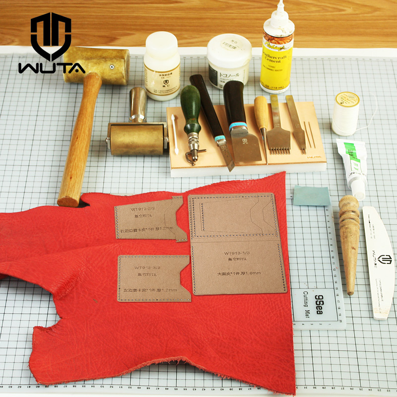 WUTA 913 Mini Card Case Kraft  - Leatherwork Tool Kit review and price