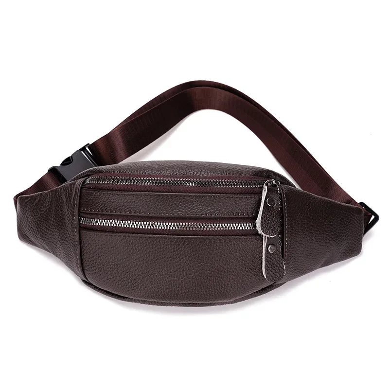Genuine Leather Men’s Waist Ba - Leather Work Bag Mens review and price