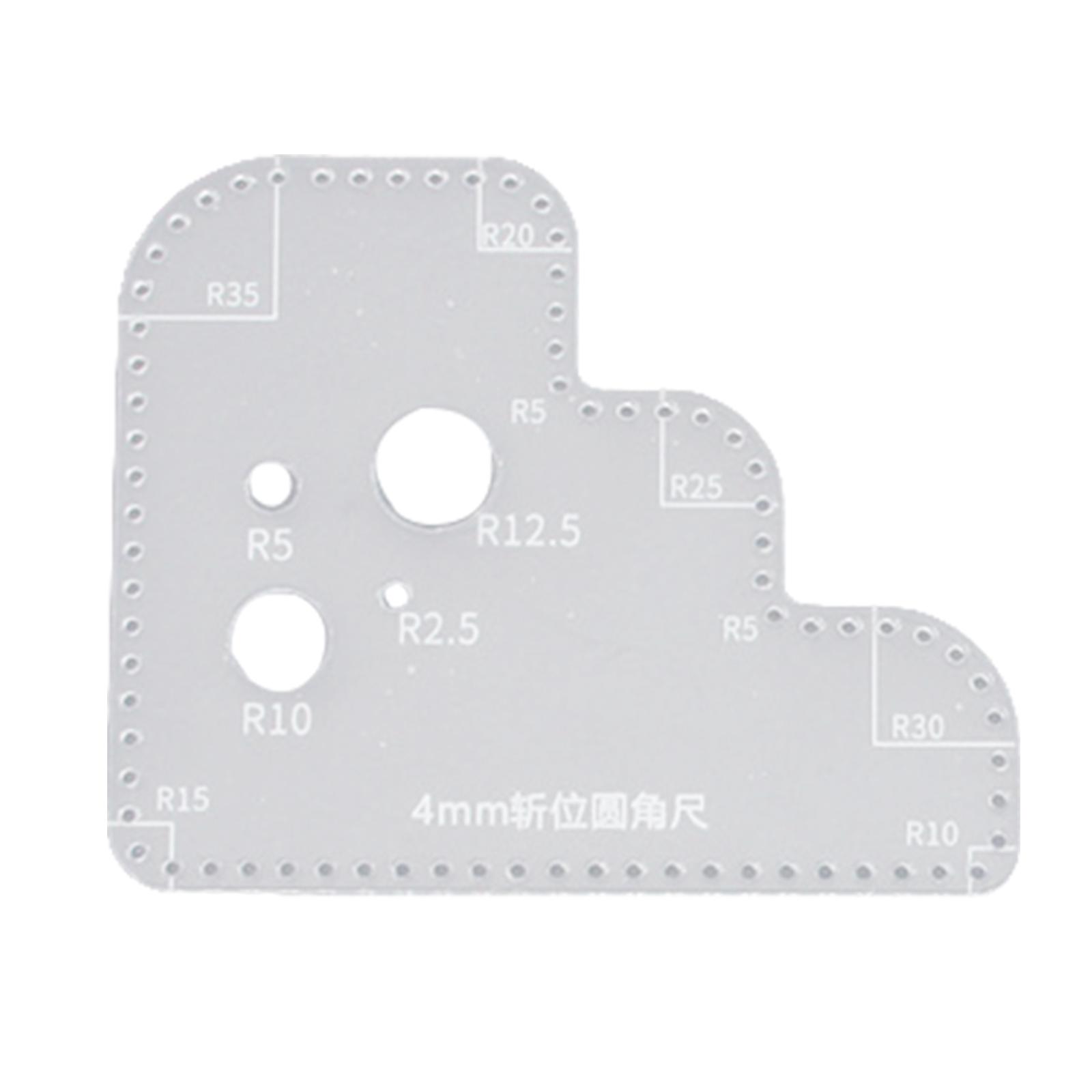 Clear Acrylic Circle Ruler Tem - Leatherworking Guide review and price