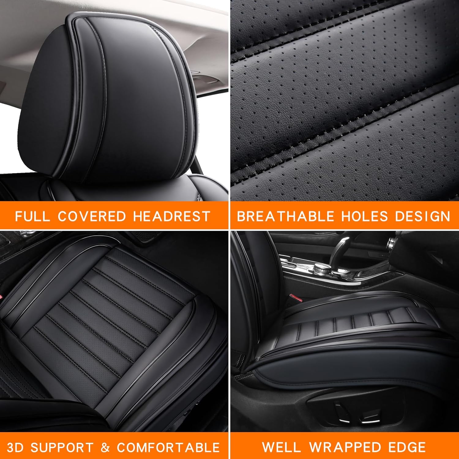 5pcs Full Set Car Seat Covers  - Leather Workbench review and price
