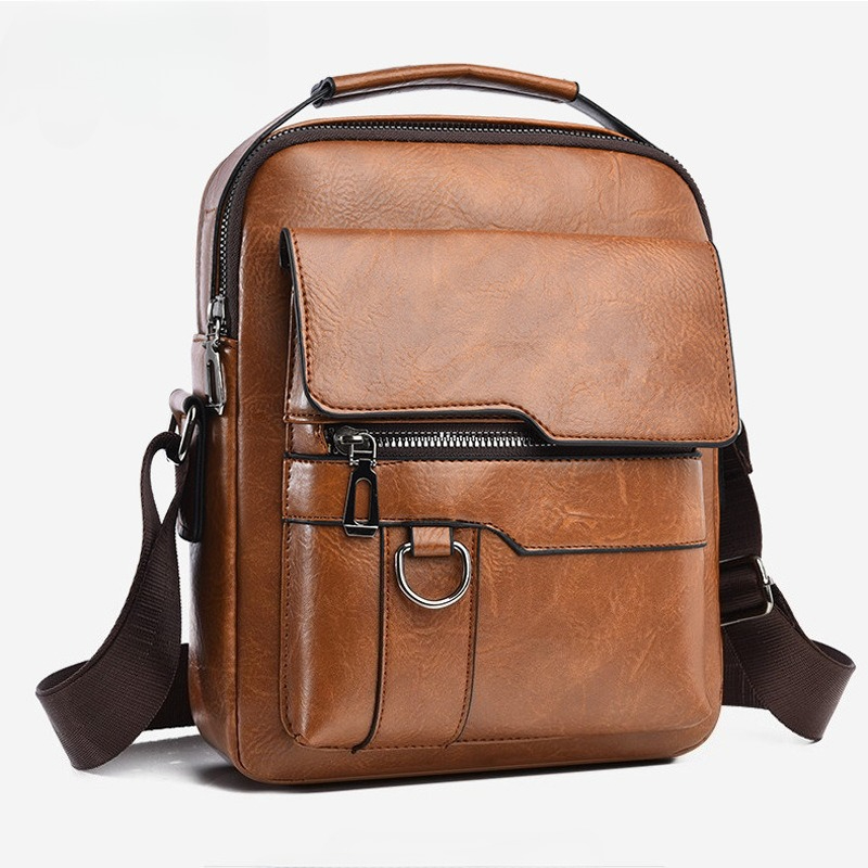 Hot Fashion Korean Style Men C - Leather Work Bag Mens review and price