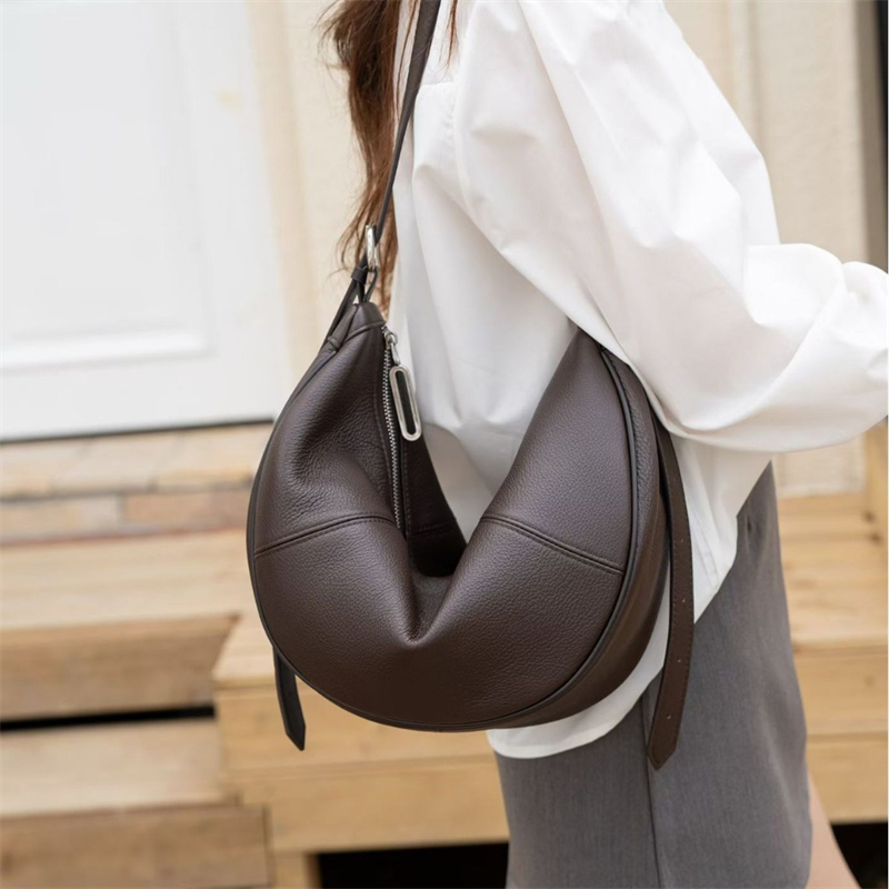 BURMINSA Genuine Leather Cresc - Leather Work Handbags review and price