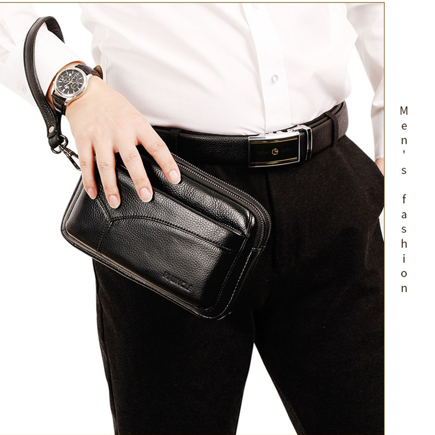 Men's Genuine Leather Fashion  - Leather Work Bag Mens review and price