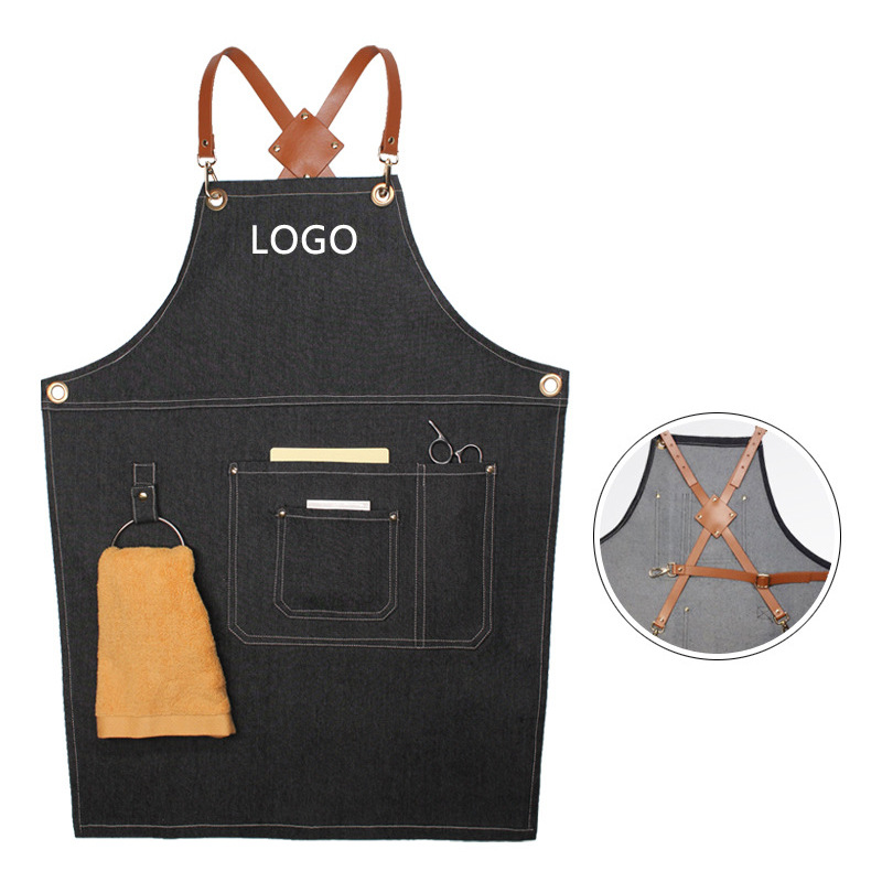 Floral PU Leather Straps Denim - Leatherwork Logo review and price