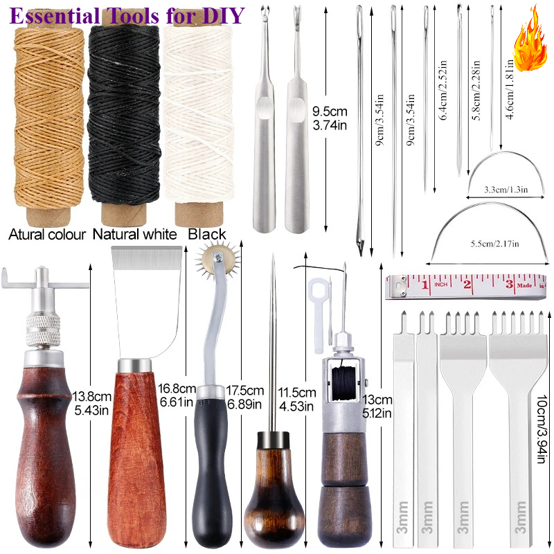 KRABALL Leather Craft Tool Kit - Leatherwork Repairs review and price