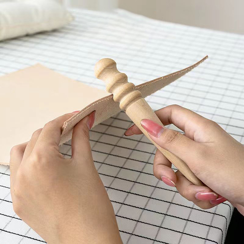 1PC Wood Leather Solid Wood Ro - Leatherwork Tool Kit review and price