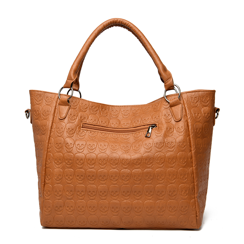 Punk Skull Crossbody Bag PU Le - Leather Work Handbags review and price