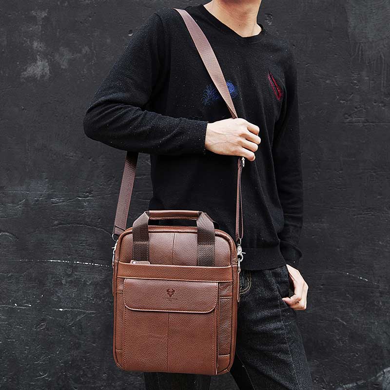 Durable Genuine Leather Bags f - Leather Work Bag Mens review and price