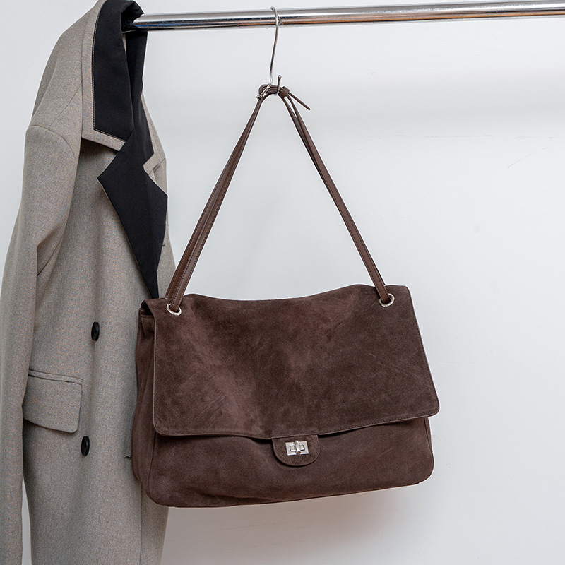 Genuine Suede Leather Underarm - Leather Work Handbags review and price
