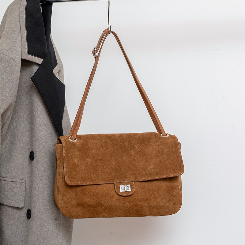 Genuine Suede Leather Underarm - Leather Work Handbags review and price